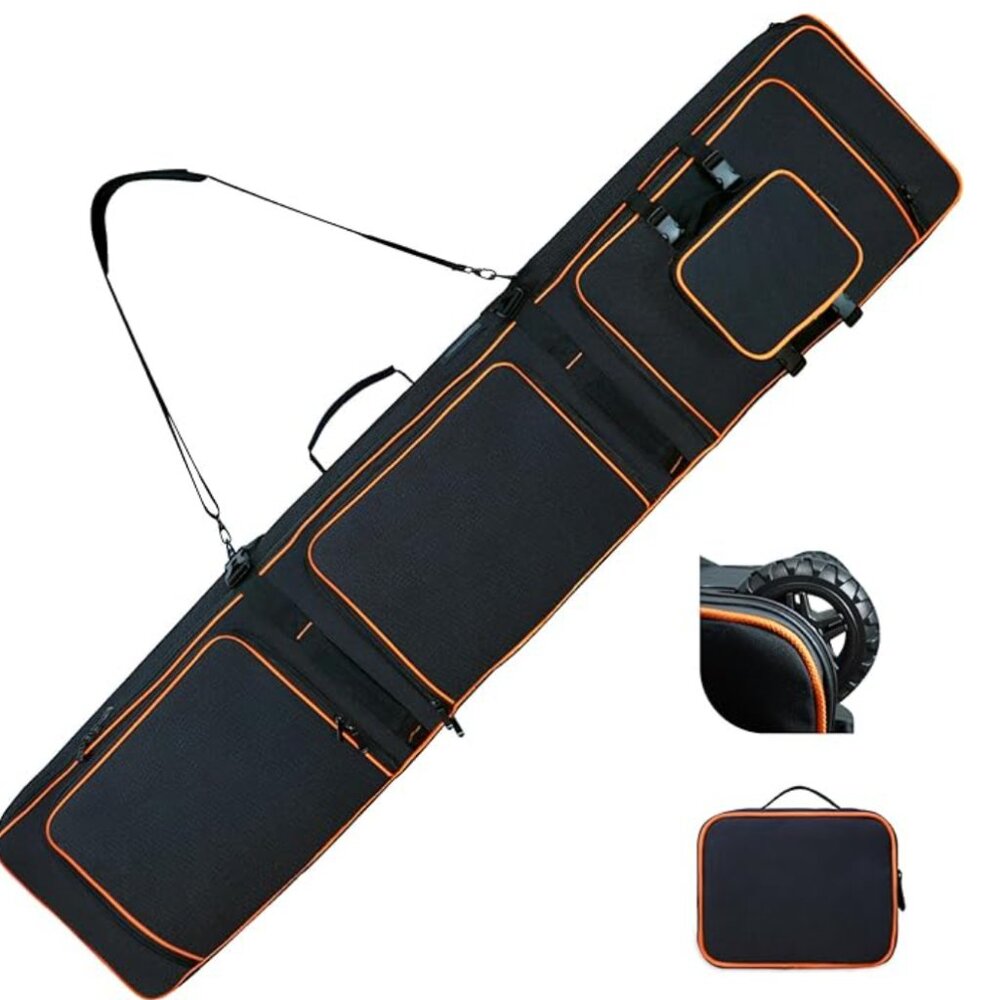 Rolling Ski Bag with Wheels - Extendable 165-177CM